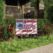 Load image into Gallery viewer, Make America GOD&#39;s Again Yard Sign
