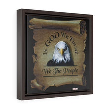 Load image into Gallery viewer, Eagle Scroll -We The People- Framed Premium Gallery Wrap Canvas
