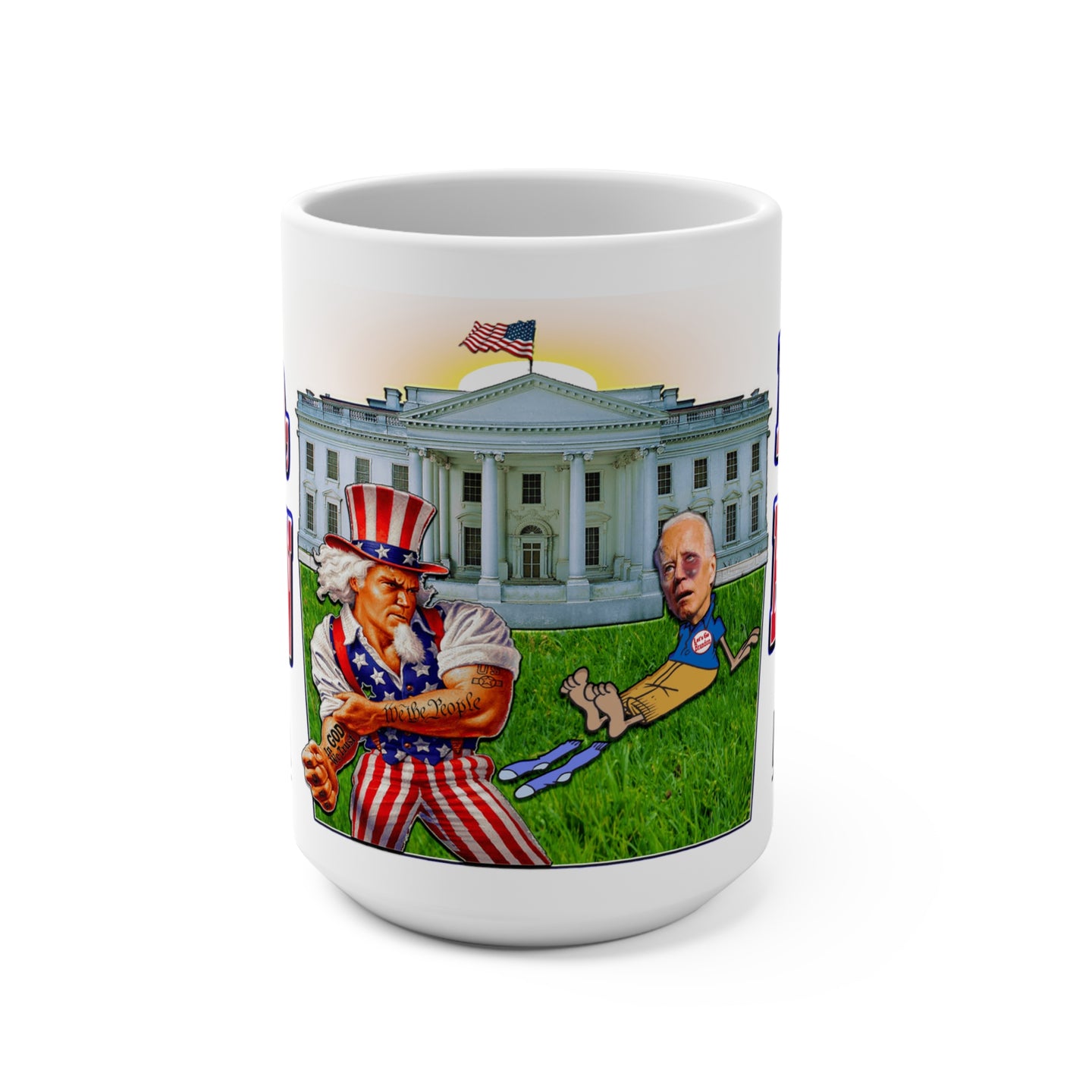 Let's Go Brandon - Uncle Sam/Biden White House - Mug 15oz