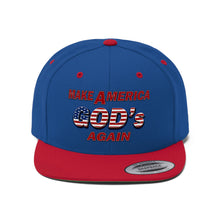 Load image into Gallery viewer, Make America GOD&#39;s Again Flat Bill Hat
