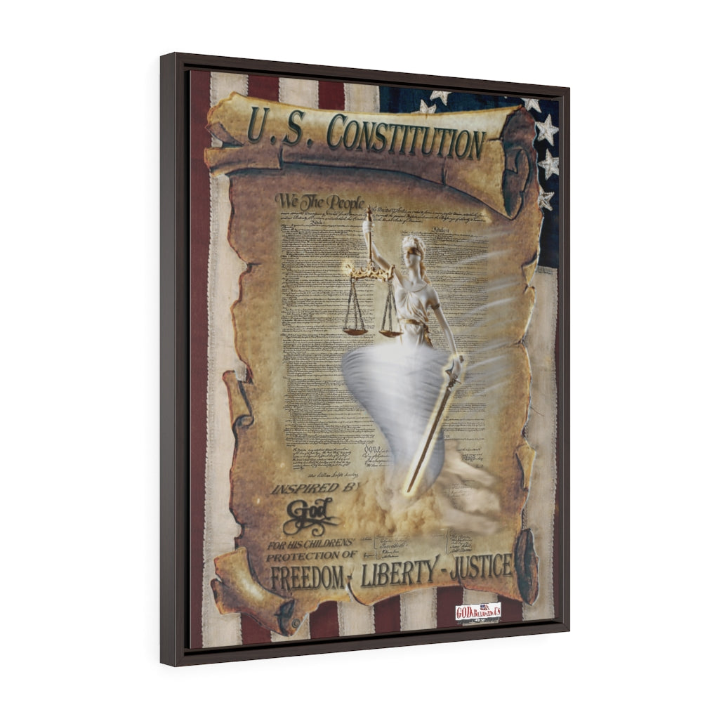 U.S. Constitution - Lady Justice - Premium Gallery Wrap Canvas